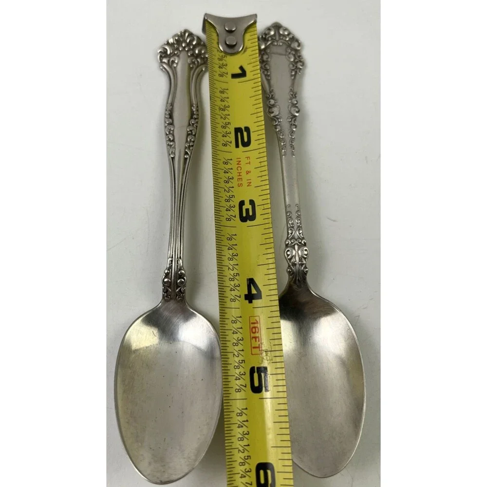 Vintage Lot Of 8 Variety of Mini Decor Spoons Some Silver Plated